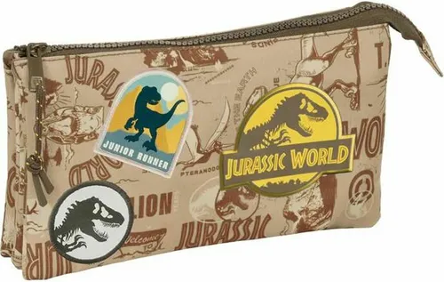 Safta Triple Jurassic World Pencil Case One Size