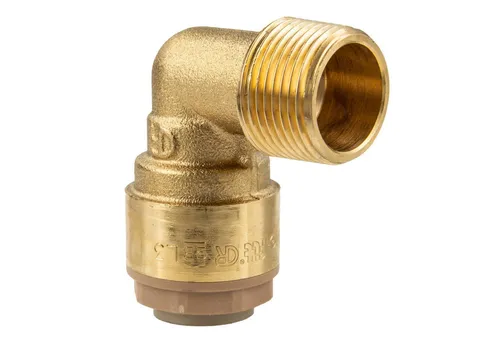 ITAP s.p.a. Steckfitting ITAP-FIT Messing-Steckverbinder Winkel für Cu-Rohr x Aussengewinde, Ø 15 mm x 1/2 AG