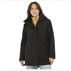 Schöffel Women's Insulated Parka Malkay - Mantel Gr 34 schwarz - Isolierender Parka von Schöffel für den Alltag - Farbe: Schwarz, Größe: 34; ideal für kalte Tage mit PrimaLoft-Isolierung, Kapuze und winddichten Eigenschaften. Perfekt für Freizeitaktivitäten!
