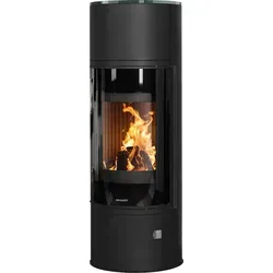 Oranier 5897 30 Arena W+ 2.0 Kaminofen - Kaminofen aus Stahl in Schwarz mit eleganter Glasabdeckplatte, 7 kW Nennleistung und geringer Feinstaubemission für effizientes Heizen und gemütliche Atmosphäre.