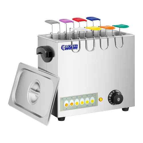 Royal Catering Eierkocher für 8 Eier, 2600W, Edelstahl - Eierkocher für bis zu 8 Eier mit Warmhaltefunktion, präzise Temperaturregelung von 30-110°C, ideal für perfekte Eier nach Wunsch!