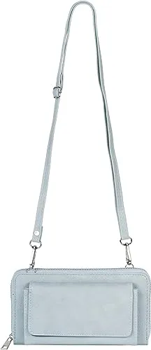 styleBREAKER Damen Handy Geldbörse mit Schultergurt - Umhängetasche mit RFID-Kartenhülle, separatem Smartphone-Fach und verstellbarem Schulterriemen – ideal für sicheren und stilvollen Alltag.