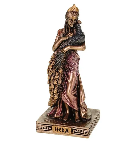 Vogler Dekofigur Miniatur Figur griechische Göttin Hera Bronzefarben by Veronese