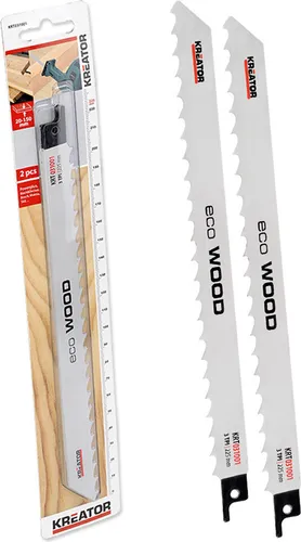 Säbelsägeblätter 2 Stück im Set 225 mm für Holz - 225 mm lang, 3 TPI, für Holz