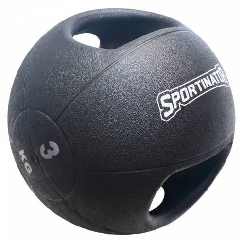 Sportinator Medizinball Premium mit Griff - 3 kg für effektives Kraft- und Konditionstraining - Medizinbälle für Kraft- und Konditionstraining, mit integriertem Griff für besseren Halt und strukturierter Oberfläche für angenehme Haptik.