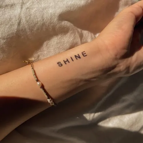 Inkster® Shine Tattoo | Temporäres Tattoo mit EU-Kosmetikzertifizierung | wasserfest + vegan | revolutionäres 2-Wochen-Tattoo | Fake Tattoos und Klebetattoos für Erwachsene