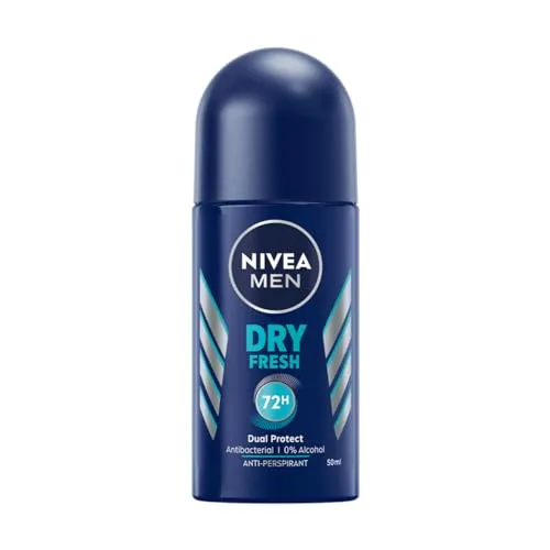 NIVEA MEN Dry Fresh 72H Antitranspirant im Ball für Männer 50ml (pack 1)