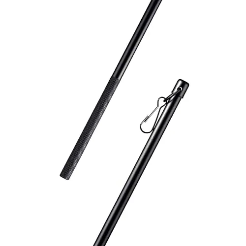 Schleuderstab 100cm (Schwarz) aus Aluminium, Gardinenstab für Paneelwagen, Schiebegardinen, Vorhänge oder Flächenvorhänge