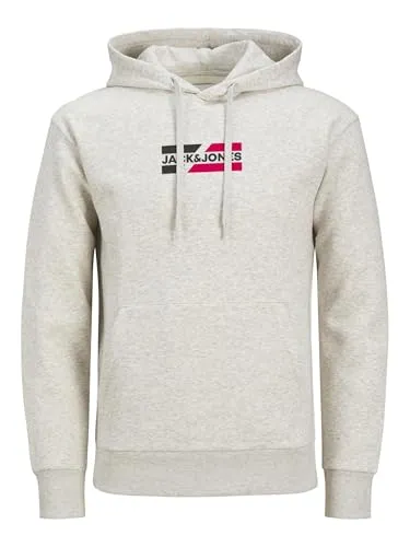 JACK & JONES Male Kapuzenpullover – Bequemer Logo Kapuzenpullover - Kapuzenpullover für Herren im Relaxed Fit, aus 70% Baumwolle und 30% Polyester für hohen Tragekomfort und lässigen Style.