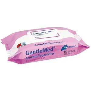 Meditrade Feuchttücher Gentle Med 1-lagig weiß, 80 St.