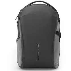 XD Design Bizz Backpack mit 16 Zoll Laptopfach - Erweiterbar in Grau - Rucksack für Business und Reisen, wasserabweisend und aus recycelten Materialien. Mit 180-Grad-Öffnung, erweiterbarem Hauptfach und RFID-geschützter Tasche für maximale Sicherheit.