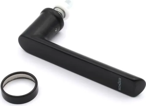 Schüco Fenstergriff Aluminium RAL 9005 schwarz 247002