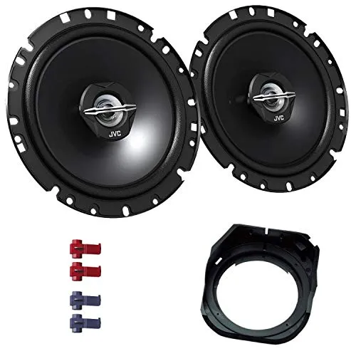 JVC CS-J1720X Lautsprecher mit Einbauset passend für Mercedes C-Klasse Limo (W202) 1993-2000 Heckablage 600 W 170mm 2 Wege Koax