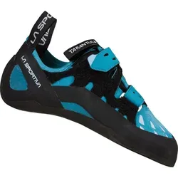 La Sportiva Tarantula Woman topaz - Kletterschuh für Einsteiger - Damen Kletterschuhe mit schweißabsorbierender Zunge und extra dicker FriXion Black 4mm Sohle für optimale Griffigkeit und Komfort beim Klettern. Ideal für Kletterhallen und Anfänger.