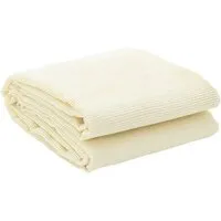 vidaXL Zeltteppich Creme 5x2,5 m - Zelt-Zubehör, langlebiger und rutschfester Teppich aus UV-beständigem Polyester, ideal für Camping und Reisen, schützt Zeltböden und sorgt für eine komfortable Oberfläche.