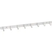 SOTECH Hakenleiste SAMU Echt Edelstahl mit 8 Haken in silber von SO-TECH