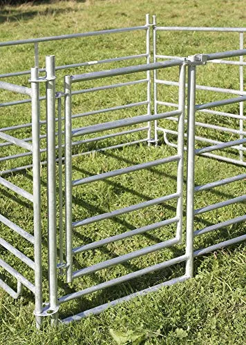 Kerbl Steckhorde Schaf Panel 183 cm mit Tor 442603 - Robustes Schaf Panel aus wetterfestem Material mit praktischem Tor, ideal für die sichere Einzäunung von Weideflächen.