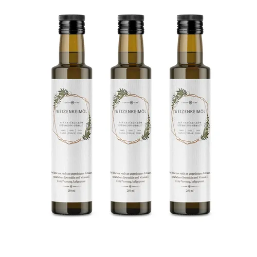 Nordic Pure Weizenkeimöl – kaltgepresst, mit Vitamin E + Spermidin