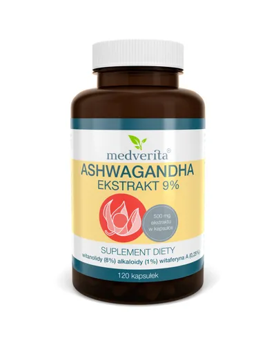 Produktbild Medverita Ashwagandha 9% 120 Kapseln