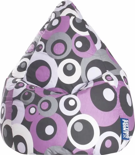 Sitting Point Sitzsack Malibu L in lila von Sitting Point