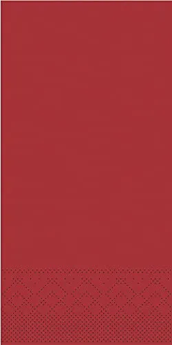 MANK Serviette in BORDEAUX aus 3-lagigem Tissue, 40 x 40cm, 1/8 Falz, saugstarke Einmalserviette, 100er-Pack, Ideal für Gastronomie & Events