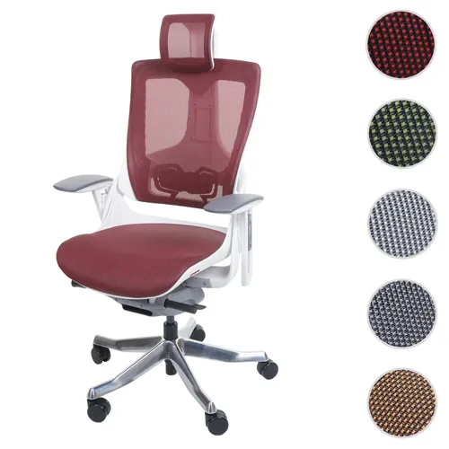 Bürostuhl MERRYFAIR Wau 2 - Ergonomischer Schreibtischstuhl mit verstellbaren Armlehnen - Bürostuhl mit Polster- und Netzmaterial, individuell einstellbare Armlehnen und optimale Ergonomie für langen Sitzkomfort im Büro.