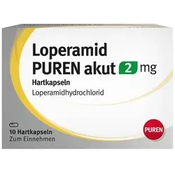 Loperamid Puren Akut 2 mg Hartkapseln – 10 Stück