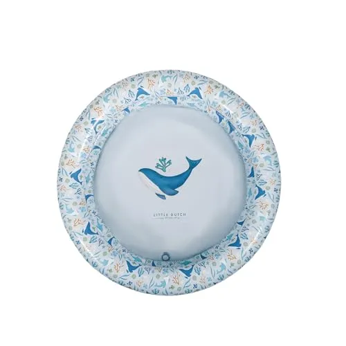 Little Dutch 2012388 Schwimmbecken/aufblasbares Planschbecken - Ocean Dreams blau (80 cm)