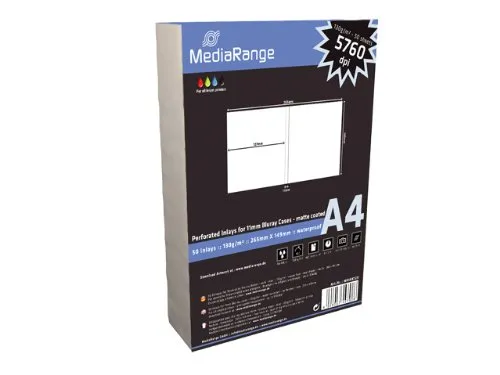 (2x 50) MediaRange Bluray BD-R Einleger Inlay 100