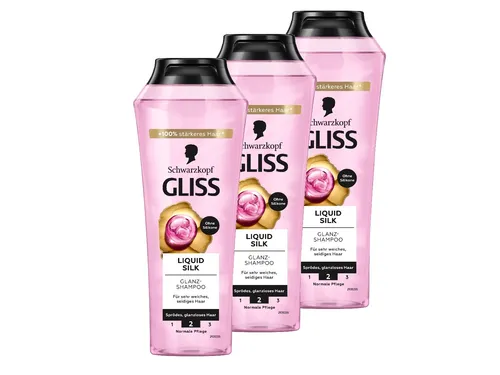 GLISS Shampoo Liquid Silk 250ml, 3x 250ml