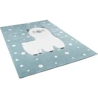Pergamon Kinder Teppich Maui Kids Alpaka Pastell Blau - 5 Größen verfügbar - Teppiche fürs Kinderzimmer, schadstoffgeprüft nach Öko-Tex Standard 100 und besonders schonend für Parkett und Laminat.