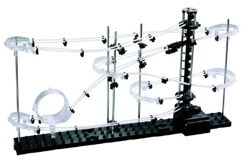 Spacerail Kugelbahn Space Rail Murmelbahn Spacewarp Spacepark Level 1 - 5 Meter - Erlebe spannende Abenteuer mit der Spacewarp Kugelbahn! Diese Murmelbahn begeistert mit Weichen, Loopings und einem elektrischen Lift. Ideal für Kinder und Erwachsene, erhältlich in verschiedenen Schwierigkeitsstufen.