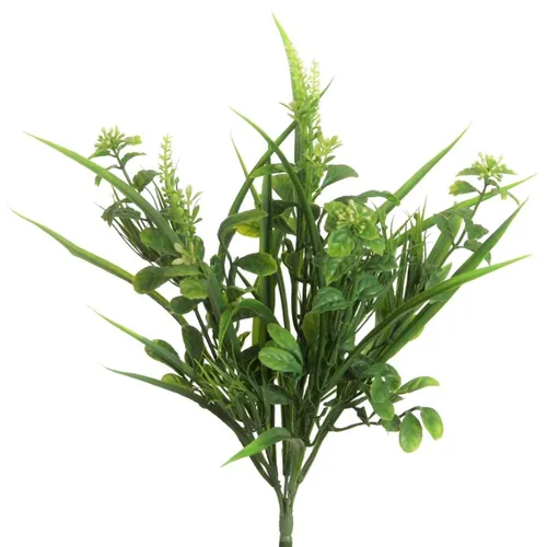 Künstlicher MINZEBUSCH MIXZWEIG Minze, Minzen, Gewürz, Kräuter ca 33cm.  GRÜN