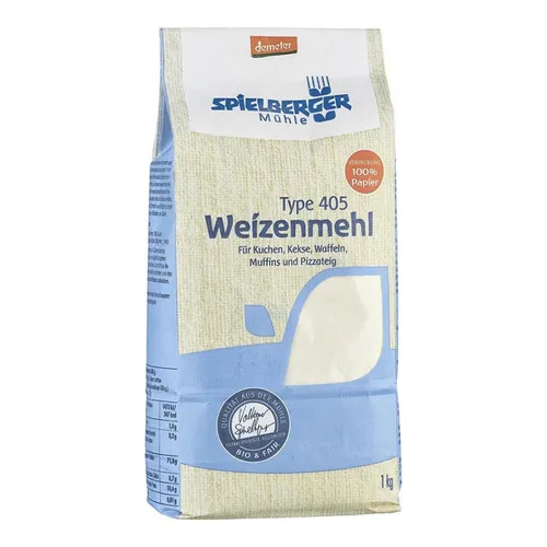Weizenmehl Type 405 Demeter 1kg | SPIELBERGER MÜHLE von SPIELBERGER MÜHLE