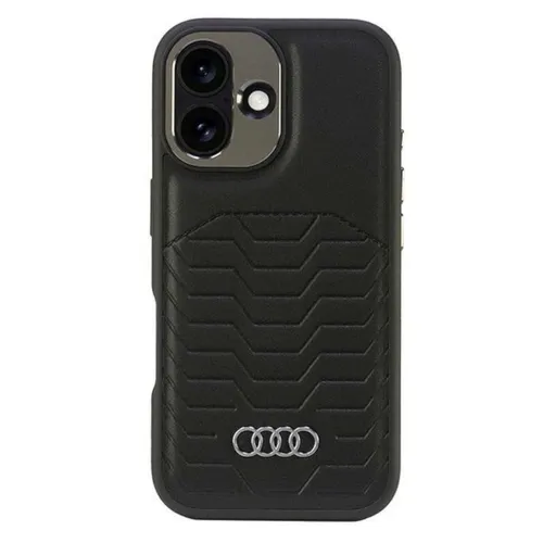 Audi Apple iPhone 16 Plus Hardcase MagSafe Hülle - Schwarz - Taschen & Schutzhüllen, schützt Ihr iPhone 16 Plus mit stylischem Audi Design und MagSafe-Kompatibilität für einfaches Anbringen von Zubehör.