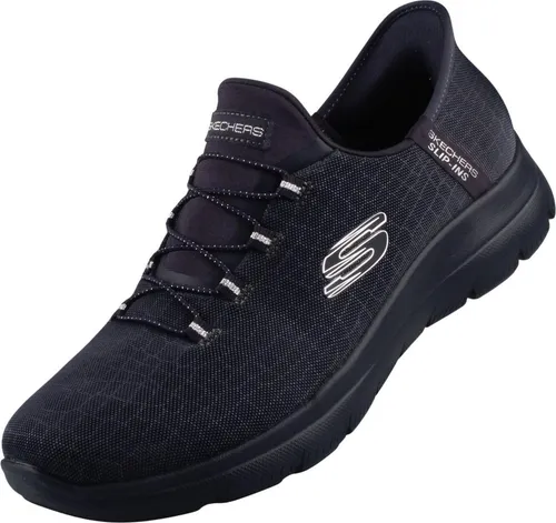 Skechers Damen Sneaker SUMMITS-CLASSY NIGHT 150128 - Sneaker mit glamouösem glitzerndem Mesh-Obermaterial, ausgestattet mit Heel Pillow™ und Air-Cooled Memory Foam für ultimativen Komfort.