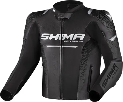 SHIMA Herren STR 2.0 Motorradjacke, Schwarz, 58 von Shima