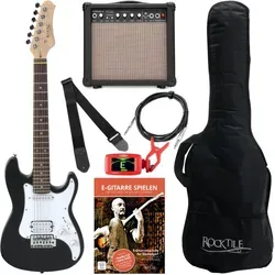 Rocktile E-Gitarre Sphere Junior - E-Gitarre für Kinder von 7-12 Jahren, inkl. Verstärker und Zubehör. Professionelle Hardware für erstklassigen Sound und einfache Bespielbarkeit – ideal für angehende Rockstars!