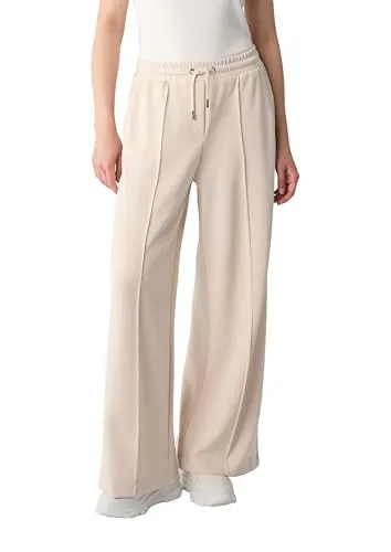 Comma Lässige Sweathose mit Wide Leg