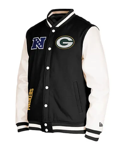 New Era Sweatjacke New Era Green Bay Packers Varsity Jacke Baumwolle