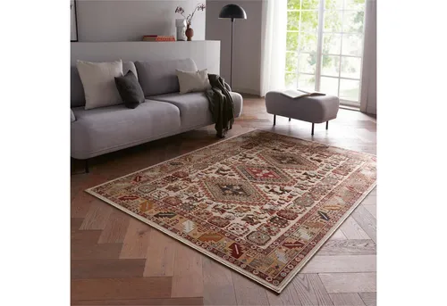 Novel Webteppich Creme 140x200 cm – Elegantes Wohnaccessoire - Der ca. 140 x 200 cm große Novel Webteppich in Creme bringt Stil und Gemütlichkeit in Ihr Zuhause. Mit OEKO-TEX®-Zertifikat, antistatisch und strapazierfähig – ideal für Allergiker und pflegeleicht.