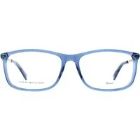 Tommy Hilfiger Rechteckige Unisex-Brille Transparent Blau von Tommy Hilfiger