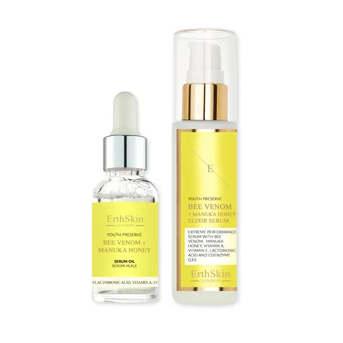 ErthSkin London Bienengift + Manuka-Honig-Elixier-Serum + Serumöl