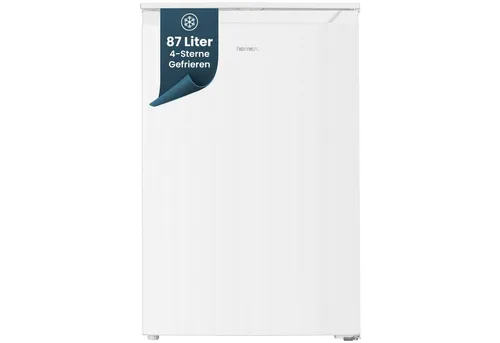 homeX Gefrierschrank 87L - Kompakter Tiefkühlschrank mit 4-Sterne Gefrierleistung - Tiefkühler mit 87L Nutzinhalt, ideal für kleine Haushalte oder Büros. Leiser Betrieb mit 40 dB und flexiblem Türanschlag für einfache Integration.
