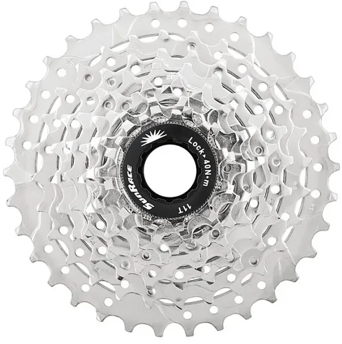 SunRace CSM98 9-fach Kassette 11-36 - Kassette mit 9 Gängen, ideal für vielseitige Mountainbike-Fahrten und optimierte Gangabstufung für besseres Bergauffahren.