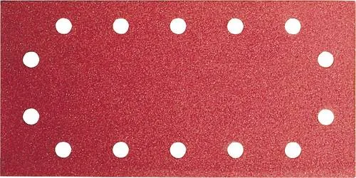 Bosch 2609256B21 DIY Schleifblatt 115 x 230 mm, G80, 14 Löcher, Klett (10)