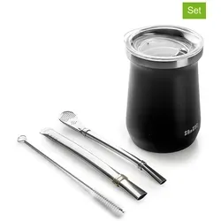 Ibili 4tlg. Yerba Mate-Set in Schwarz von Ibili