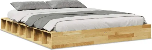 vidaXL Massivholzbett 160x200 cm aus Eichenholz von vidaXL