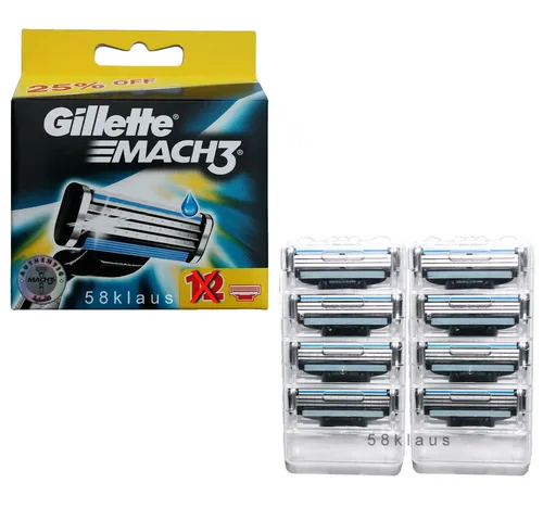 Gillette Mach3 Rasierklingen 8er Pack