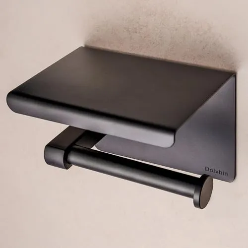 Toilettenpapierhalter Schwarz von Dolvhin